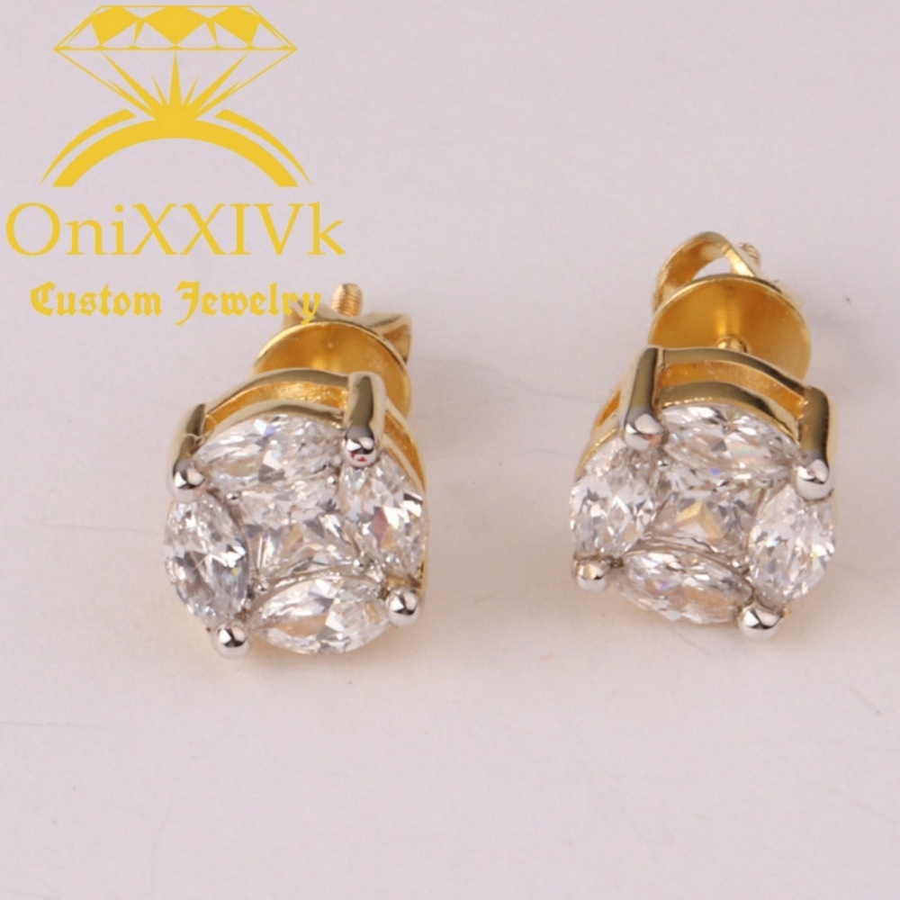 Iced Out Custom Studded Earrings